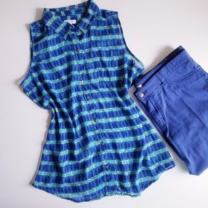 5/$25 Liz Claiborne Sleeveless Blouse Size L